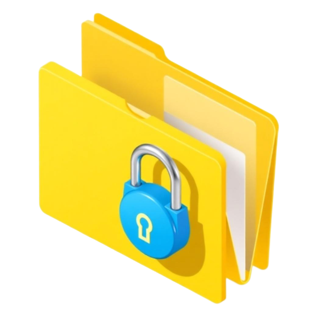 Carpeta con candado representando protección de datos